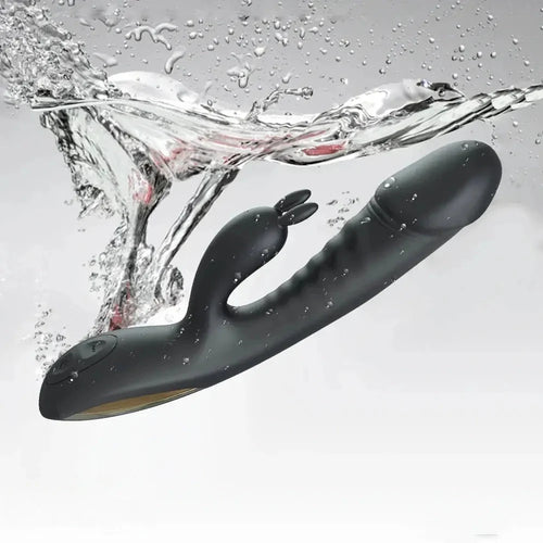 8.2in Rabbit Vibrator Double End G Spot Dildo Clitoral Stimulator