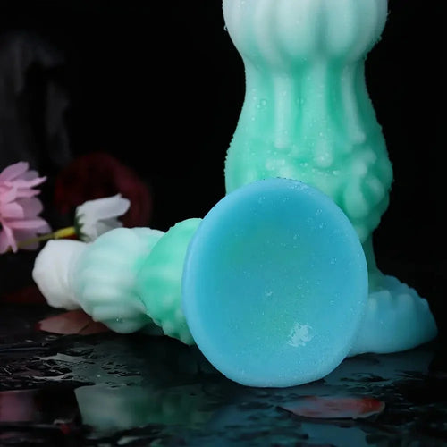 8.34in 9.6in 10.78in Melange Silicone Monster Dildo Big Anal Luminous Dildo