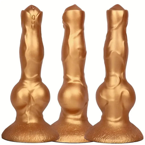 8.36in Silicone Large Thick Knotty Dog Soft Dildo For Sensual Pleasure