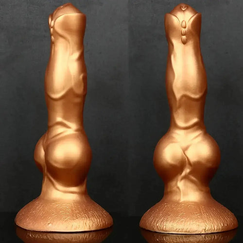 8.36in Silicone Large Thick Knotty Dog Soft Dildo For Sensual Pleasure