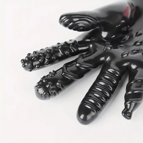 8.3in Finger Spiked Dildo Glove For Manual Massage Stimulating Sex Toy