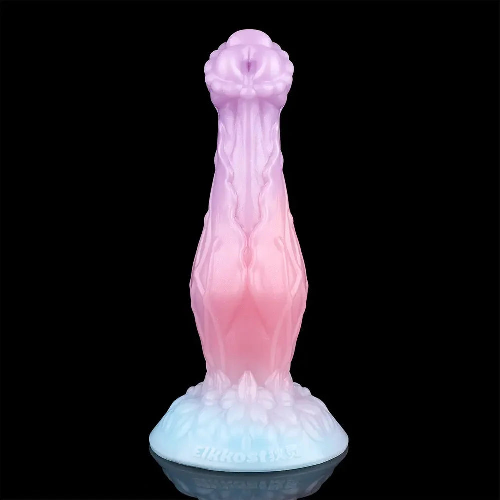 8.3in Inflatable Silicone Soft Fantasy Dildo Adult Toy For Gay Men Sex