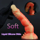 8.3in Silicone Big Soft Monster Odd Dildo For G-spot Anal Stimulation