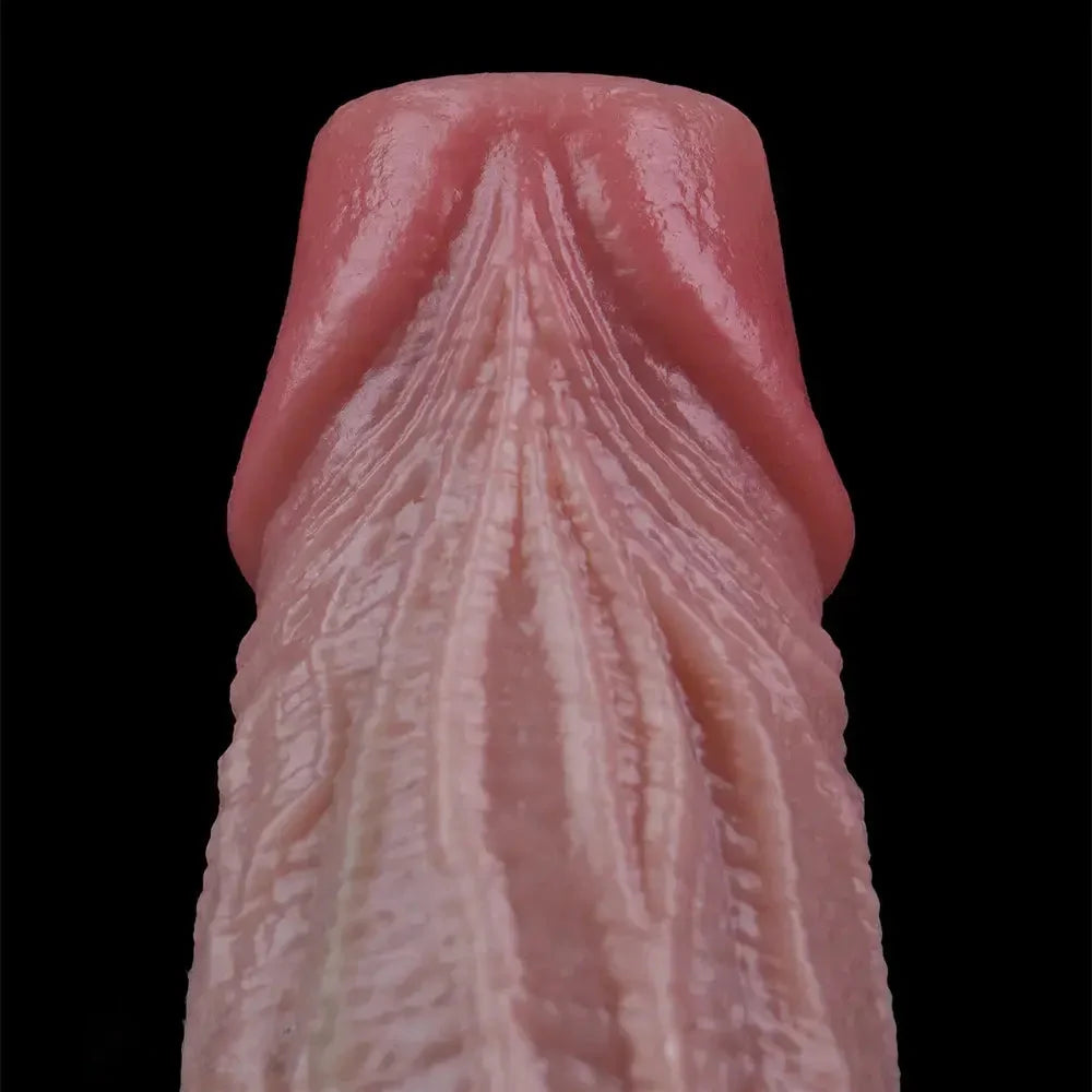 8.45in Ovipositor Platinum Silicone Dildo Soft Realistic Silicone Intimate Toy