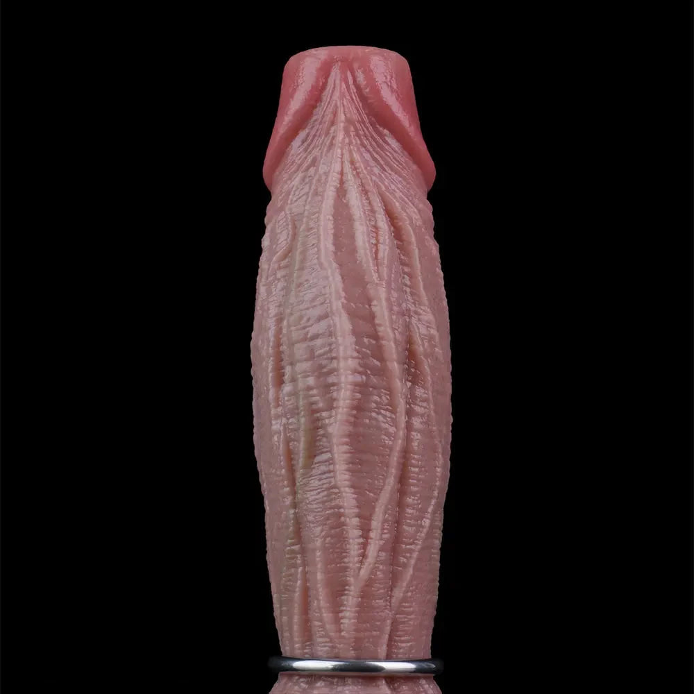 8.45in Ovipositor Platinum Silicone Dildo Soft Realistic Silicone Intimate Toy