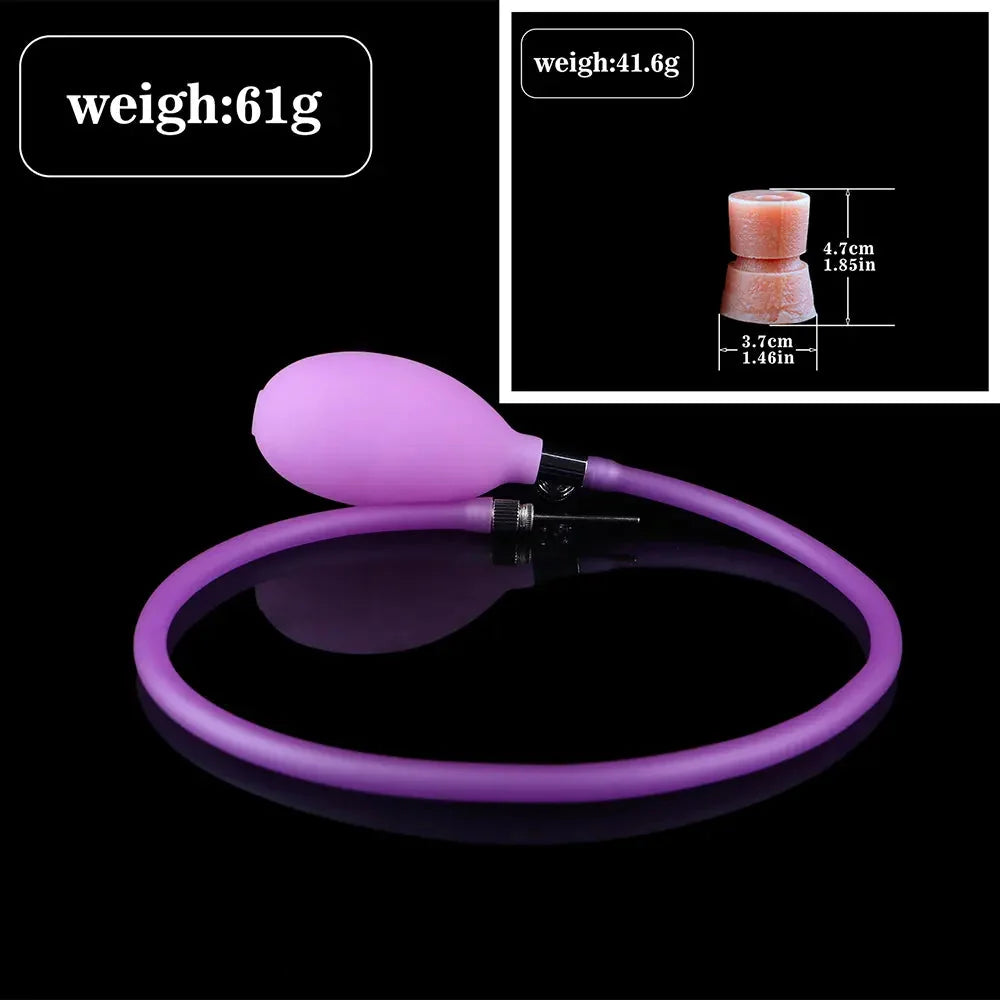 8.45in Ovipositor Platinum Silicone Dildo Soft Realistic Silicone Intimate Toy