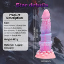 8.46in Fantasy Luminous Monster Silicone Soft Dildo Anal Opener