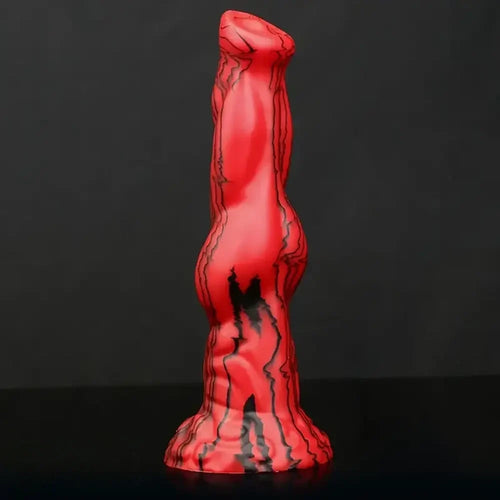8.46in Realistic Animal Fantasy Monster Dog Knot Dildo Masturbator
