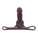 8.46in Silicone Soft Big Hollow Strap on Dildo Panty Manual Climax Bed Toy