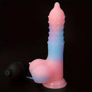 8.46in Silicone Spiked Luminous Water Spray Special-shaped Dildo
