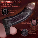8.46in Uncut Realistic Texture Design Reusable Penis Cover Dildo Sleeve