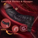 8.46in Uncut Realistic Texture Design Reusable Penis Cover Dildo Sleeve