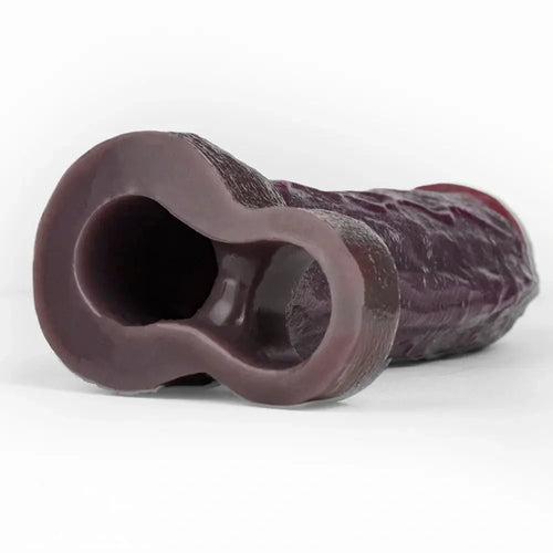 8.46in Uncut Realistic Texture Design Reusable Penis Cover Dildo Sleeve