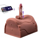 8.46in Vibrating Thrusting Riding Dildo Seat Remote Control Dildo Chair