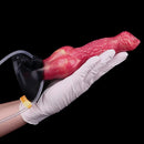 8.54in Fantasy Knotted Silicone Soft Big Dildo Ejaculating Penis Sex Toy
