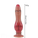 8.66in 10.03in 11.41in 12.59in Dog Knot Silicone Uncut Dildo Easy to Clean