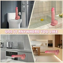 8.66in 4in1 Thrusting Rotation Heating Vibrating Silicone Automatic Dildo