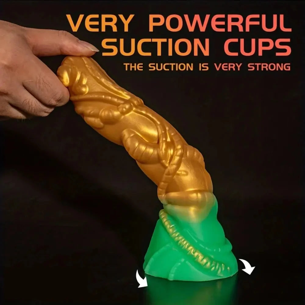 8.66in Alien Realistic Simulation SM Toy Liquid Silicone SM Rear Play Dildo