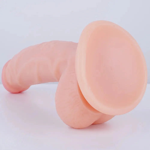 8.66in Curved Lifelike Feeling Dildo For Beginner Men Women Couples 18+