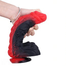 8.66in Dragon Monster Liquid Silicone Soft Big Dildo For Adult Pleasure