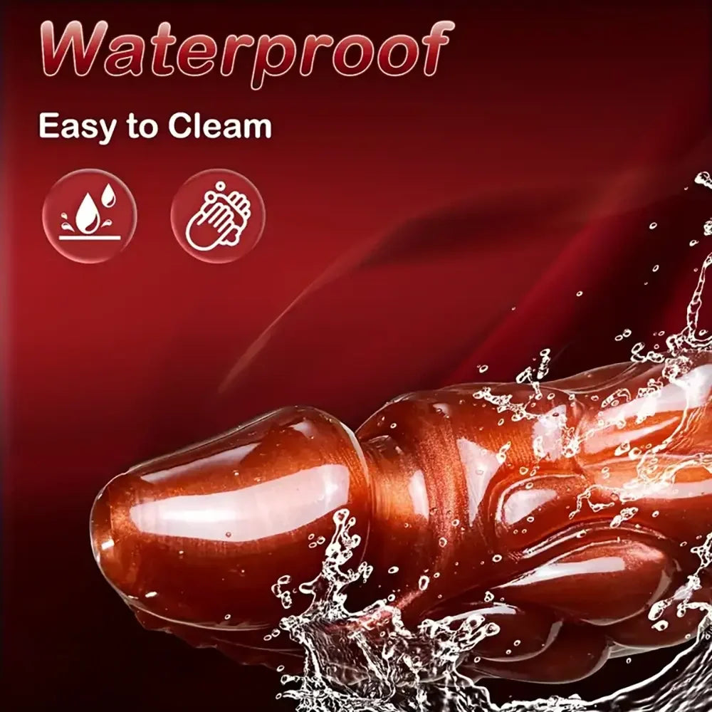 8.66in Fantasy Dragon Monster Silicone Soft Big Dildo For G-Spot