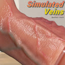 8.66in Inflatable Strap on Lifelike Big Dildo Soft Texture Smooth Dildo Toy