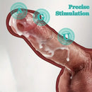 8.66in Lifelike Veins Skin Big G-Spot Stimulation Dildo For Hands-Free