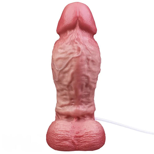 8.66in Liquid Big Lifelike Silicone Double Layer Realistic Cumming Dildo
