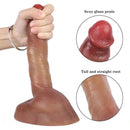 8.66in Liquid Silicone Dual Hardness Soft Big Dildo For G-Spot Masturbation