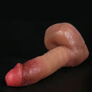8.66in Liquid Silicone Dual Hardness Soft Big Dildo For G-Spot Masturbation