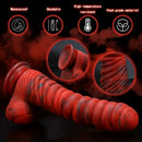 8.66in Realistic Uncut Silicone Dildo Skin-Like Speckled Odd Big Dildo