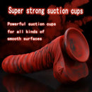 8.66in Realistic Uncut Silicone Dildo Skin-Like Speckled Odd Big Dildo