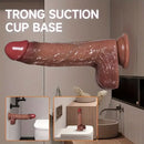8.66in Silicone 4in1 Heating Thrusting Vibrating Rotation Sex Dildo