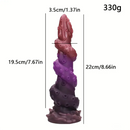 8.66in Silicone Monster Spiral Large Soft Dildo For Women Strong Suction Cup