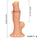 8.66in Soft Fantasy Dual Density Dildo For G Spot Masturbation