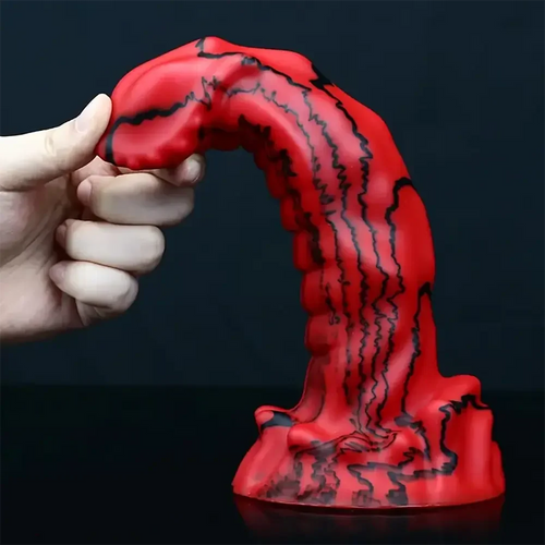8.66in Unique Design Big Silicone Soft Snake Animal Dildo For Women