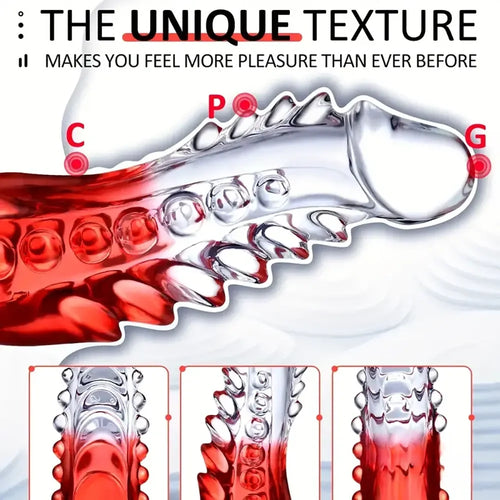 8.6in Spiked Soft Dildo Female Masturbator For Anus Vaginal Sex