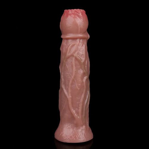 8.74in Silicone Odd Soft Big Egg Laying Dildo For Anal Sex Love Toy