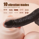 8.7in Soft Big Silicone Thrusting Rotating Heating Remote Dildo