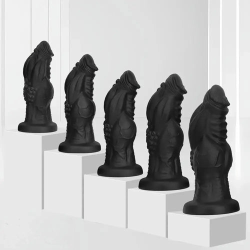 8.85in 9.64in 10.23in 11.41in 12.59in Odd-shaped Large Silicone Penis Dildo