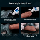 8.85in Platinum Silicone Fantasy Penis Sleeve Dildo For Thickening Cock Toy