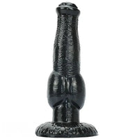 8.85in Realistic Animal Dog Knotted PVC Big Dildo For Women Men