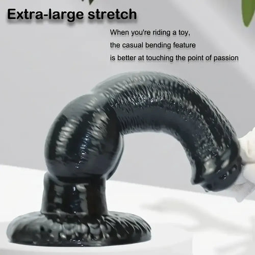 8.85in Realistic Animal Dog Knotted PVC Big Dildo For Women Men