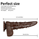 8.86in Corn Cob Dildo With Barded Dot For Women Massaging