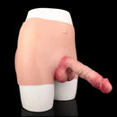8.86in Hollow Penis Dildo Sleeve Silicone Soft Pants Thickened Mid-Range