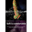 8.86in Spiked Soft Silicone Big Meat Pellet Stimulation Mixed Color Dildo