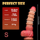 8.98in 9.37in 10.8in XML Odd Soft Bamboo Shoot Cock Dildo