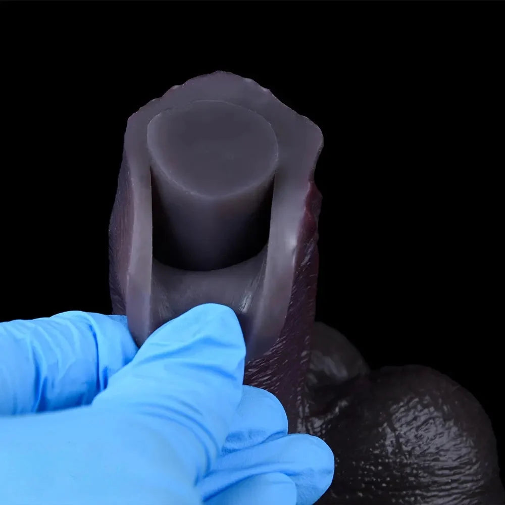 8.98in Real Feel Dual Density Silicone Soft Real Dildo Hands-Free Design
