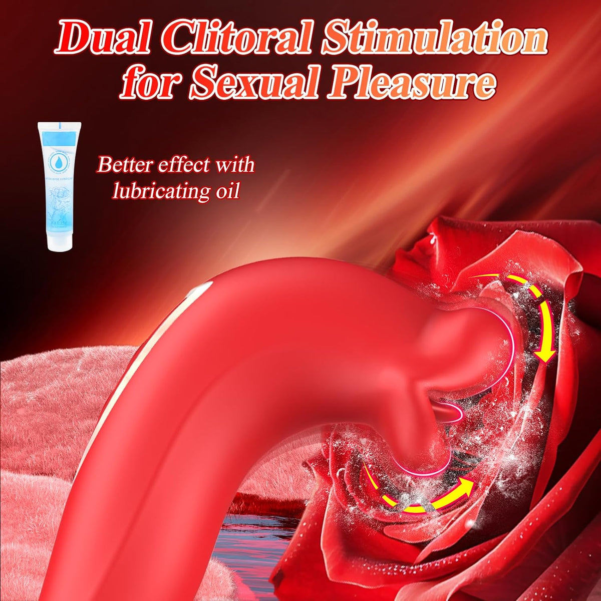 Rose Muncher - handheld Clitoral Vibrator for Oral Sex Pleasure
