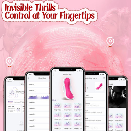 Wearable Panty Vibrators Clit Nipple Stimulator With Remote App Control
